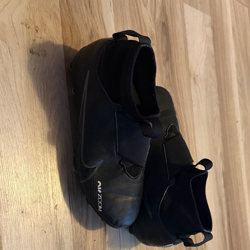 Nike Black Air Zoom Slip-On Soccer Shoes